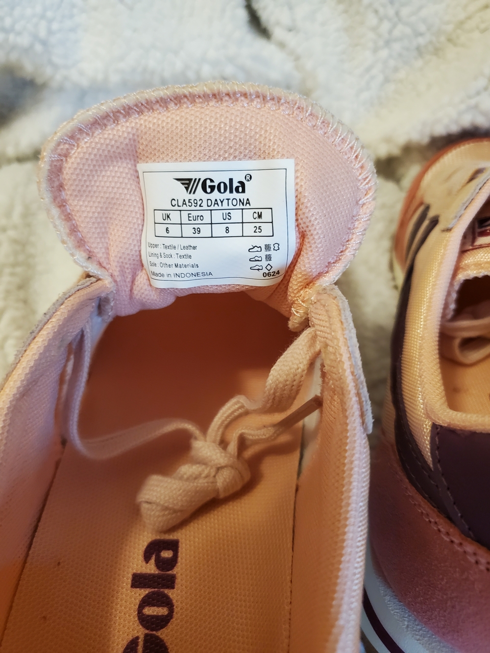 Gola Women's Pink & Plum Runner Sneaker - Picture 5 of 6